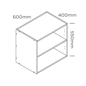 600mm medium wall cabinet