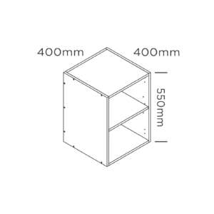 400mm medium wall cabinet