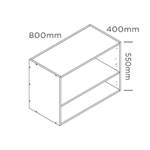 800mm medium wall cabinet