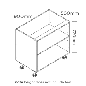 900mm base cabinet