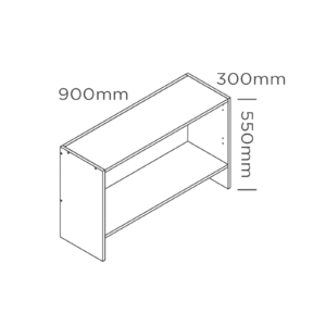 900mm slideout rangehood cabinet
