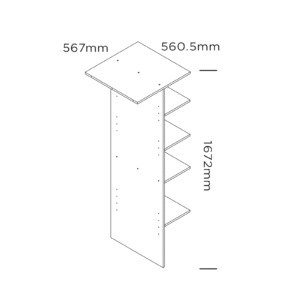 Pantry broom cupboard kit