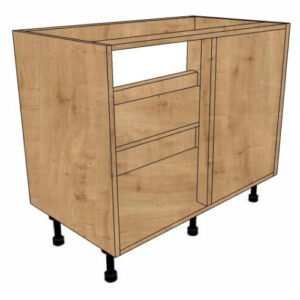 900mm Blank Corner Sink Base Unit