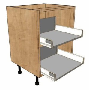 400mm wide 3 Drawers Base unit ( 2S + 1 Pan )