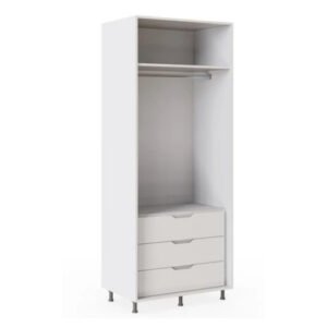 900mm wide Wardrobe with 3 inner drawers